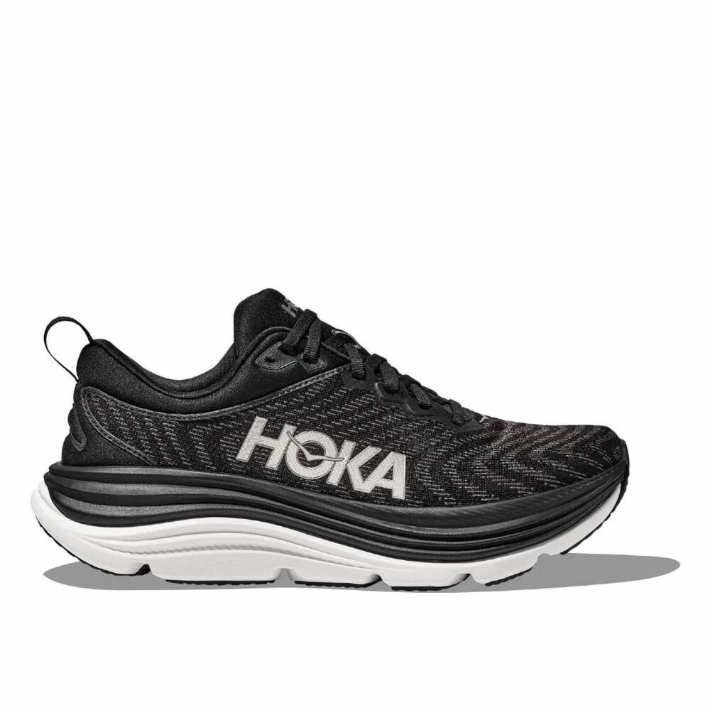 NEW HOKA men's gaviota 5 shoe in black/white
